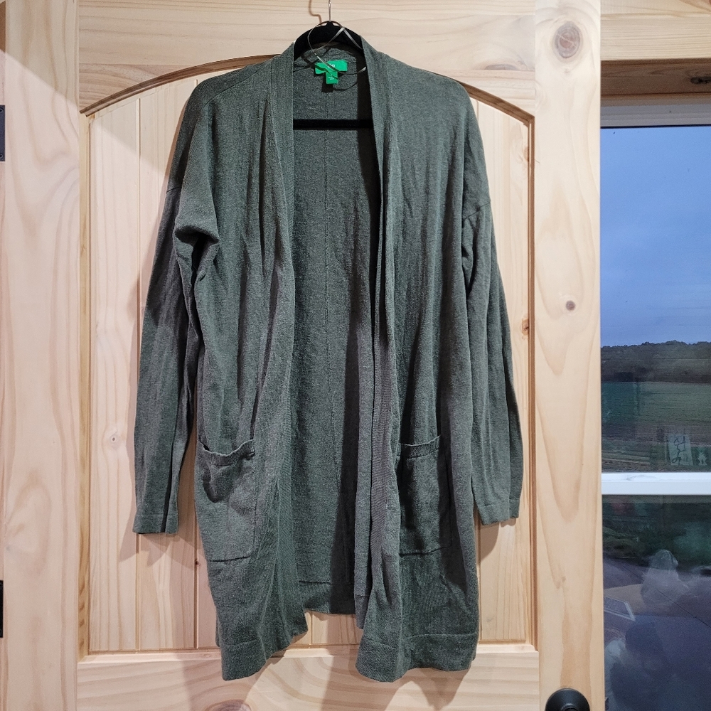 Large Green Cardigan
